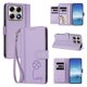 thumbnail image 2 of Funda Cartera Trébol para Motorola Edge 70 Pro con Ranuras Tarjetas y Carga Inalámbrica Morado claro, 2 of 6
