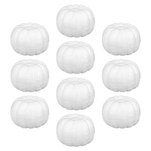 Magideal - 10 Calabazas Artificiales De Espuma, Calabazas Falsas De Poliestireno, Accesorios De Bricolaje Para Fiestas De Halloween, Decoración De Otoño, Cosecha 6Cm