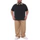 thumbnail image 2 of INSPIRE CHIC Polo Casual Transpirable de Hombre Grande y Alto con Cuello en Contraste y Mangas Cortas XL Negro, 2 of 5
