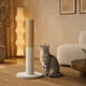 thumbnail image 4 of Rascador para Gatos 68 cm Poste Vertical de Sisal Gris con Base Redonda Estable, 4 of 6