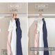 thumbnail image 5 of Perchas para pantalones MIZGI Premium Velvet con clips, paquete de 20 unidades, color blanco, 5 of 8