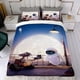 thumbnail image 4 of Wall E Conjunto de sábanas temático, trío de piezas, cómodo y amigable con la piel, diseño único, regalo de decoración para el hogar para familiares, amigos y fans,140cm *210cm, 4 of 6