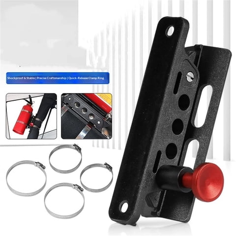 Xusx111 - Soporte De Montaje Del Extintor De Incendios Ajustable, Soporte De Montaje Del Extintor De Incendios De Barra Soporte De Montaje Del Extintor Compatible Para Wrangler Ranger, Casa, Barco (Ex
