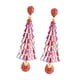 thumbnail image 3 of Pendientes De árbol De Navidad, Pendientes Colgantes Para El Día De San Valentín, Decoración, Festival, Navidad, Rojo, 3 of 5
