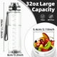 thumbnail image 2 of Botella de agua Tritan sin BPA de 32 oz con cierre a prueba de fugas, filtro de frutas y correa de transporte, 2 of 3