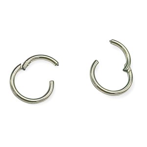 Elbauldejuma - Argollas Clicker 6Mm 20G Acero Quirurgico Plateadas Ligeras