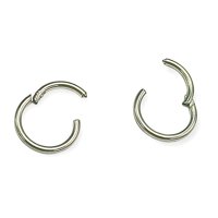 Elbauldejuma - Argollas Clicker 6Mm 20G Acero Quirurgico Plateadas Ligeras