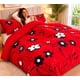 thumbnail image 2 of Cubrecama de Invierno Plush con Chiporro King Color Rojo Floral  RS1002, 2 of 3