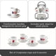 thumbnail image 2 of Juego de tazas y platillos para espresso IMUSA Boricua, 90 ml, 8 piezas con estante, 2 of 8