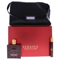 Set De Regalo Versace Eros Flame Edp 100Ml + Edp 9Ml + Trousse Hombre
