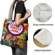 thumbnail image 3 of Chuck E Cheese Bolso de tela con estampado de lienzo para mujer, bolsa de compras reutilizable y estética, con cremallera interior, regalo para mujer, 35 × 40 cm., 3 of 6