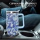 thumbnail image 3 of Vaso térmico Ceovfoi 1200 ml azul camuflaje con asa y pajilla reutilizable, 3 of 8