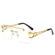 thumbnail image 1 of ENSARJOE Men's Fashionable Tinted Square Rimless Glasses - Perfect for Outdoor Activities and Protecting Your Eyes, 1 of 5