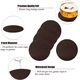 thumbnail image 4 of Xiao Hua Posavasos para Bebidas con base, Juego de 6 Piezas de Posavasos Absorbente, Adecuado para Cualquier Posavasos de Escritorio de Cuero PU, Impermeable y Resistente Al Calor, Adecuado para, 4 of 4