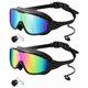 thumbnail image 1 of Gafas de natación Rantizon, 2 unidades, visión amplia, antivaho, UV, para adultos, 1 of 7