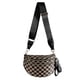 thumbnail image 1 of Bandolera MEISEY a cuadros en blanco y negro para mujer, 1 of 6