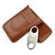 thumbnail image 3 of Soporte Para Cigarros De Bolsillo De Cattlehide, Estuche De Transporte, Humidor Con Cortador De Cigarros, 3 of 5