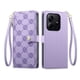 thumbnail image 1 of Funda Billetera con Cierre para [Xiaomi Redmi Note14] con Tarjetero, Soporte y Correa de ManoMorado, 1 of 5