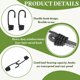 thumbnail image 3 of Ganchos de cuerda elástica de 1/4" (7mm), ganchos de alambre en espiral para cuerda de choque pesada, negro 20 piezas, 3 of 7
