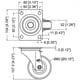 thumbnail image 2 of Rueda Giratoria con freno Penn Elcom W0985-80, 2 of 2