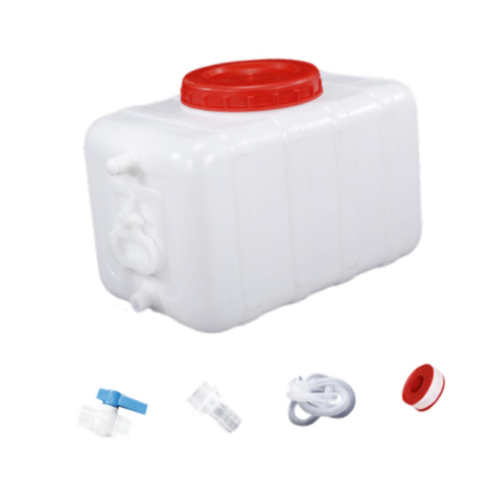 Magideal - Contenedor De Bebidas Portátil Recipiente De Agua Rectangular Horizontal Bidón De Almacenamiento De Gran Capacidad Dispensador Para Transportar Líquid 25 Litros