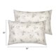 thumbnail image 4 of REGALWOVEN Juego de 2 fundas de almohada para cabello y piel, fundas de almohada florales de algodón suave con cierre de sobre beige Queen, 4 of 7