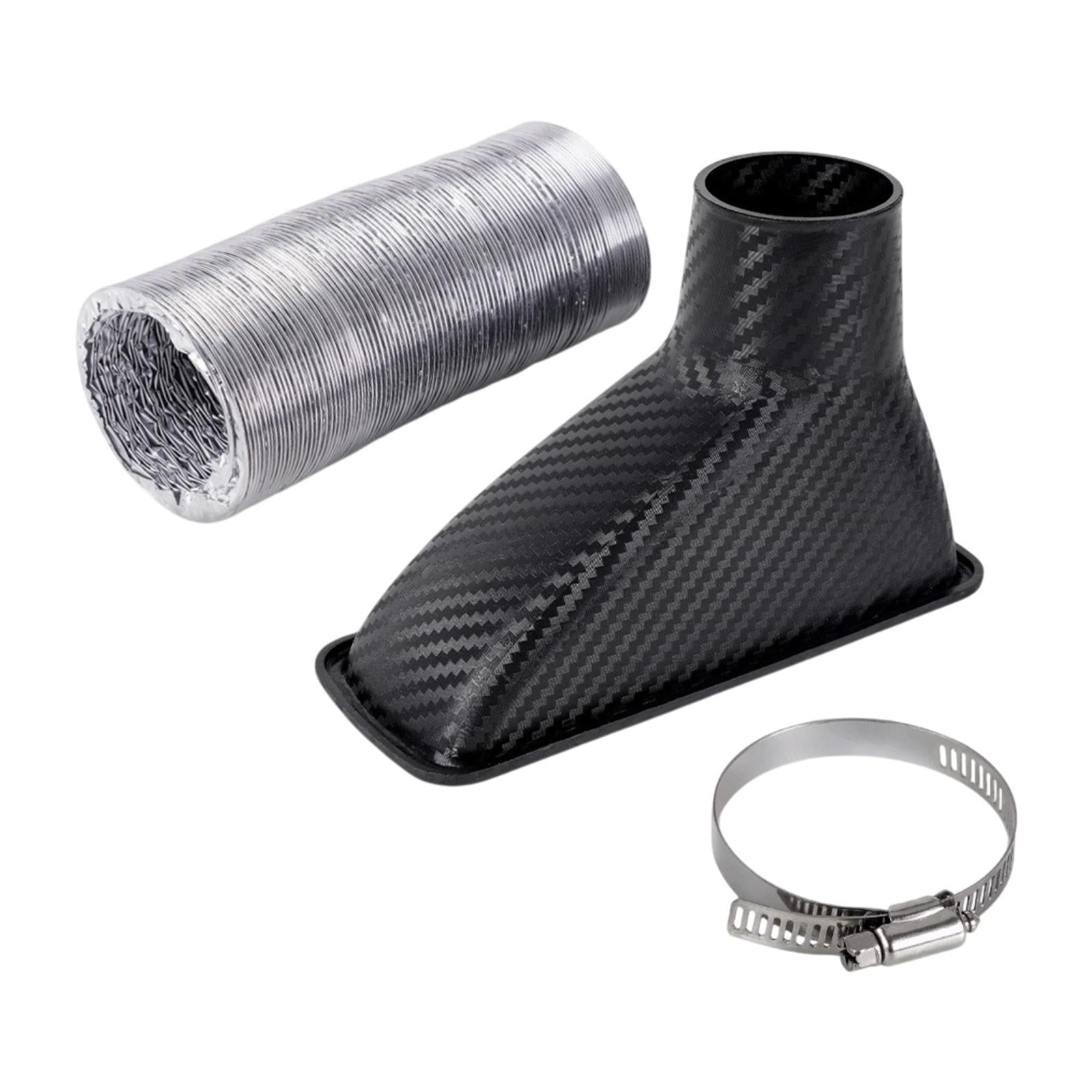 Magideal - Kit Genérico De Admisión De Aire Frío, Accesorio De Filtro De Admisión De Aire Frío Para Automóvil Con Abrazadera De Manguera Cuadrado