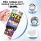 thumbnail image 5 of Lyla en el Bucle Vaso aislado de acero inoxidable con asa, diseño temático, regalo para familia, amigos y fans; incluye pajita y encaja en el portavasos estándar, 40 oz, 5 of 6