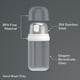 thumbnail image 5 of Dispensador de azúcar KITCHENDAO 255 ml blanco sin BPA, 5 of 7