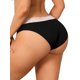 thumbnail image 3 of INSPIRE CHIC Ropa interior de mujer de tiro bajo de seda de hielo con encaje, lencería sin rastro, ropa interior transpirable, mediana, negra, 3 of 5