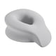 thumbnail image 5 of Almohada De La Cuna De La Cara Descansa De La Cara Almohada Relajarse Boca Abajo Almohada De Viaje De Almohada Gris Claro, 5 of 5
