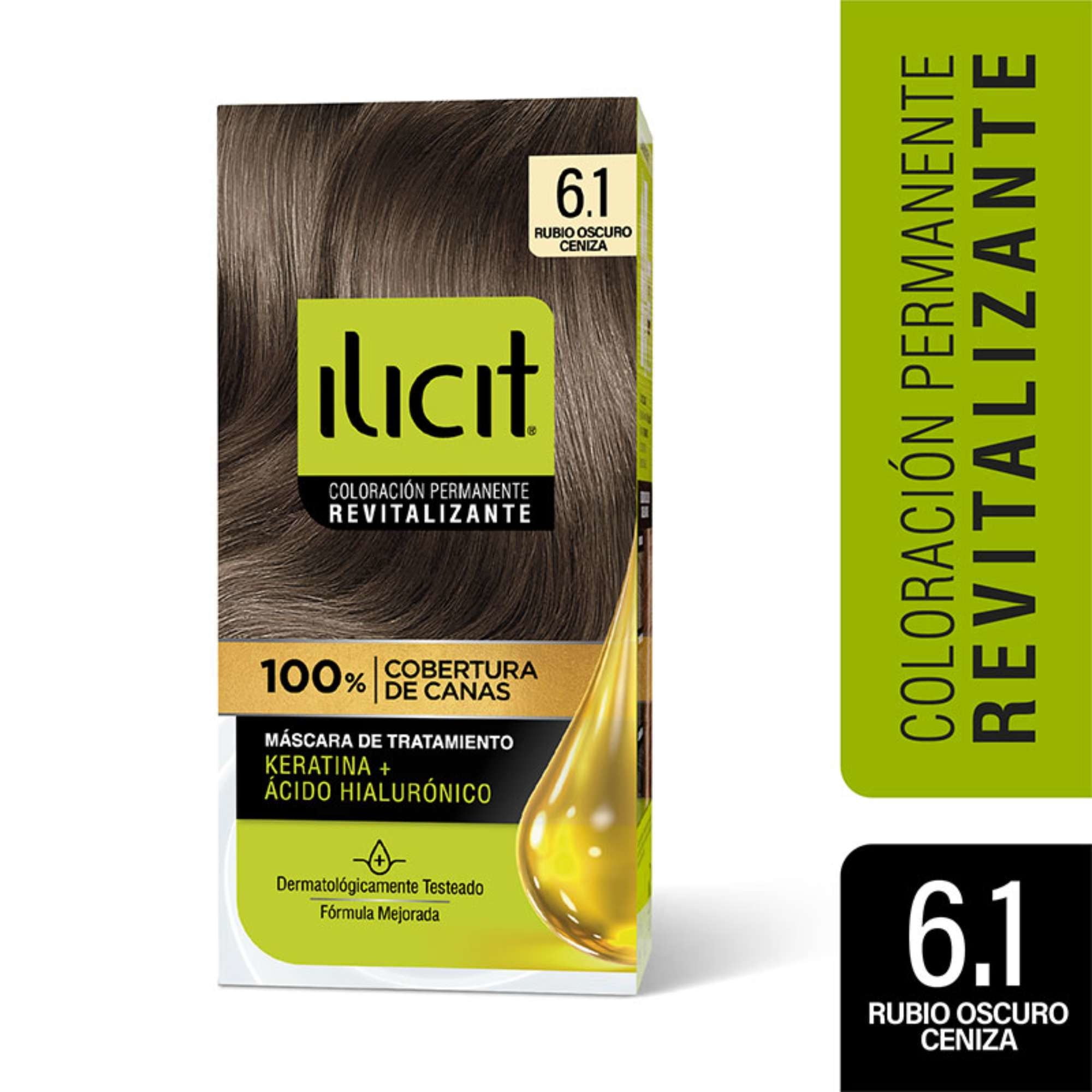 Ilicit - Coloración Cabello 6/1 Rubio Oscuro Ceniza