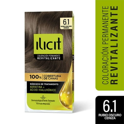 Coloración Cabello 6/1 Rubio Oscuro Ceniza 45 G Ilicit