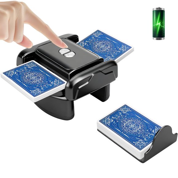 Mezclador de Cartas XISZMOG Recargable y Portátil para 1‑2 Mazos