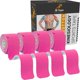 thumbnail image 1 of Cinta kinesiológica JB Tape 80 tiras precortadas de 25 cm, color rosa, 1 of 9