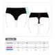 thumbnail image 4 of Bikini calzón colaless tiro alto estampado azul, 4 of 4