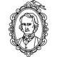 thumbnail image 1 of Decomural Edgar Allen Poe Poet Writer WS-35551, 1 of 2