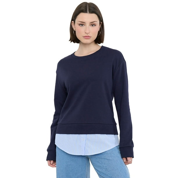 Polerón Mujer Blusa Mujer Azul Marino Corona