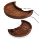 thumbnail image 2 of Bandeja expositora de cristal Curawood Crescent Moon Walnut Wood L, 2 of 8
