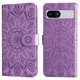 thumbnail image 1 of Funda tipo cartera FOXDOCK para Google Pixel 7A , diseño girasol en relieve, cuero PU, cierre magnético, soporte y tarjetero, 1 of 5