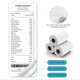 thumbnail image 5 of Rollos Térmicos 80x80mm Cinta Papel Impresora Térmica 50 Pza Blanco, 5 of 9