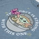 thumbnail image 3 of Polera Manga Corta Niña Baby Yoda Azul Star Wars, 3 of 4