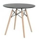thumbnail image 1 of Mesa de comedor eames redonda 80 cm Negra, 1 of 6