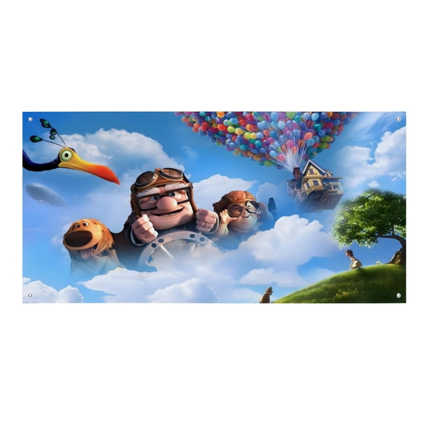 Up: Una Aventura de Altura Fondo Temático Pancarta Suministros de Decoración para Fiesta de Cumpleaños, Decoración de Fondo de Fiesta Personalizado,150x90cm