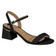 thumbnail image 1 of Sandalia Mujer Taco Cuadrado Bajo Eco Cuero Negro Vizzano, 1 of 2