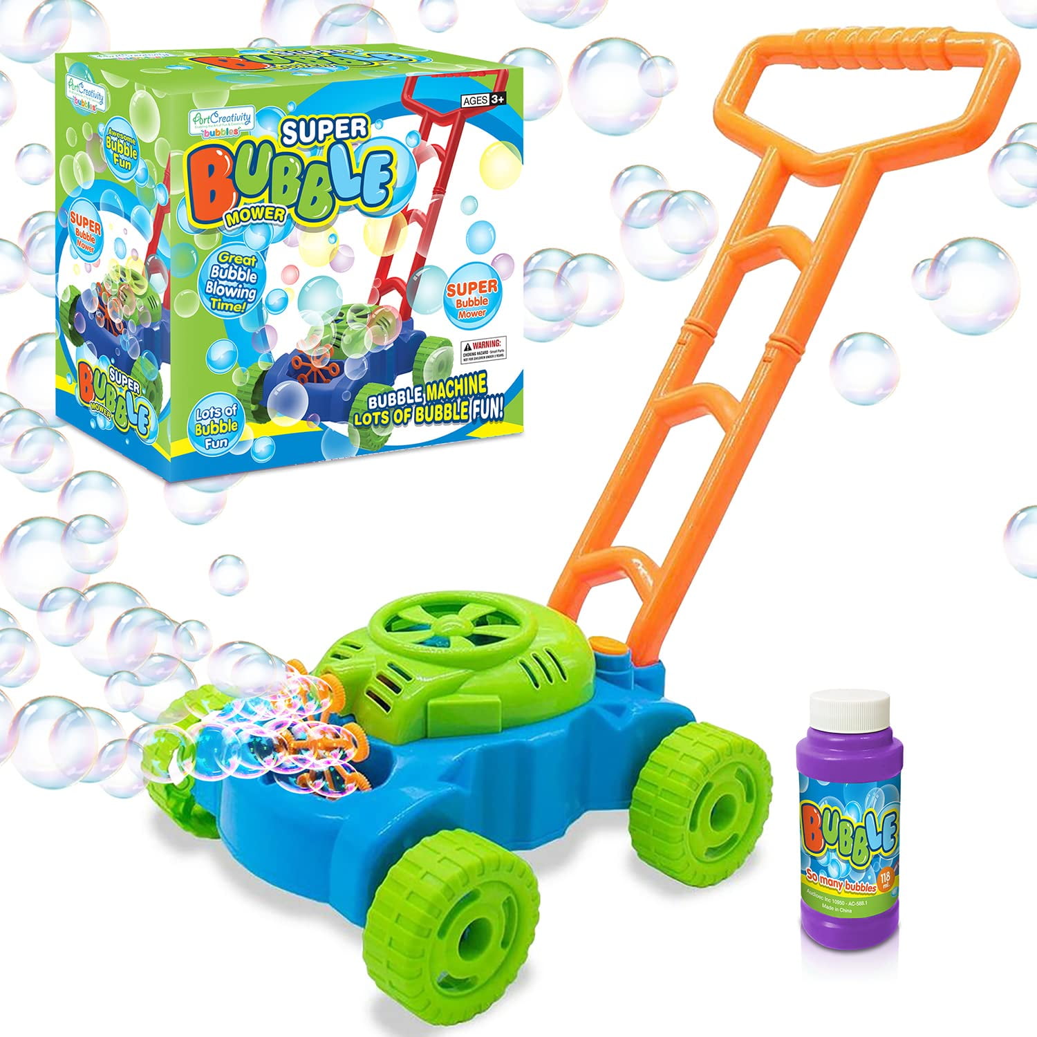 Cortadora De Césped Con Burbujas Artcreativity Bubble Boulting Para Niños