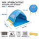 thumbnail image 2 of Carpa de playa XIXIKANK 180x160x125cm UPF 50+ a prueba de viento, 2 of 8