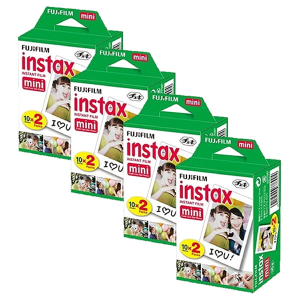 Fujifilm - Pack X4 Película Instax Mini (80 Un)