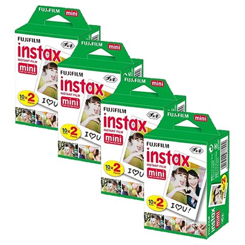 Fujifilm - Pack X4 Película Instax Mini (80 Un)