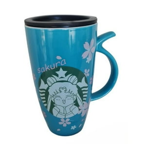 Total Click - Tazon Taza 500Ml Bombilla Y Cuchara Sakura Sailor Moon